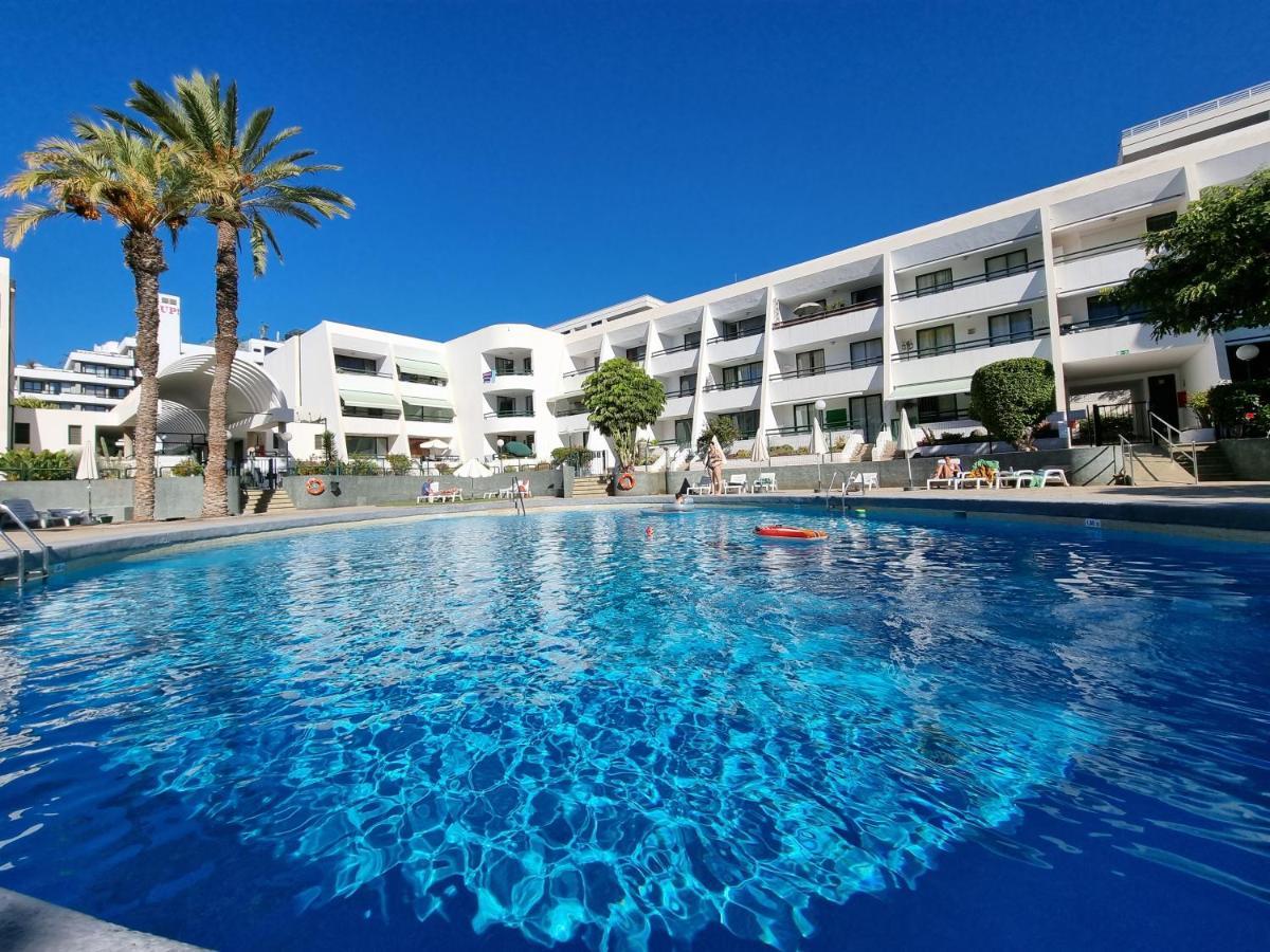 Apartment Casa Palmera Only 150 Meters To The Beach, Heated Pool, Wifi, Sat-Tv, Balcony With Poolview Arona  Luaran gambar
