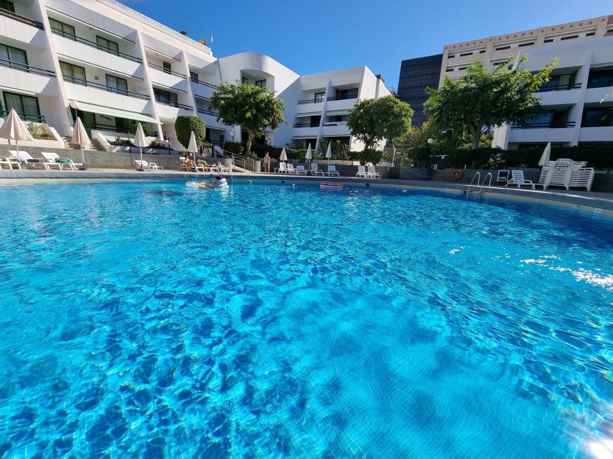 Apartment Casa Palmera Only 150 Meters To The Beach, Heated Pool, Wifi, Sat-Tv, Balcony With Poolview Arona  Luaran gambar