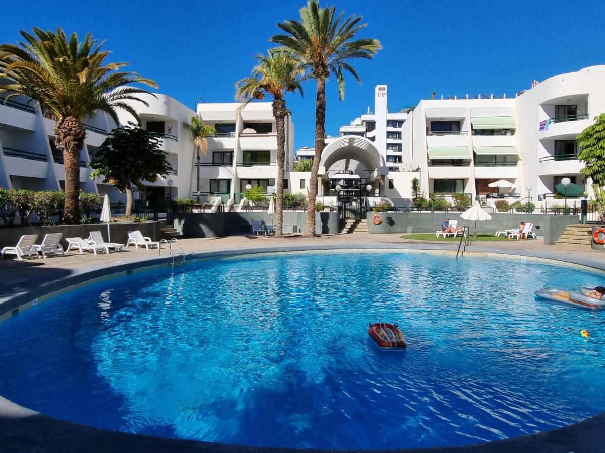 Apartment Casa Palmera Only 150 Meters To The Beach, Heated Pool, Wifi, Sat-Tv, Balcony With Poolview Arona  Luaran gambar