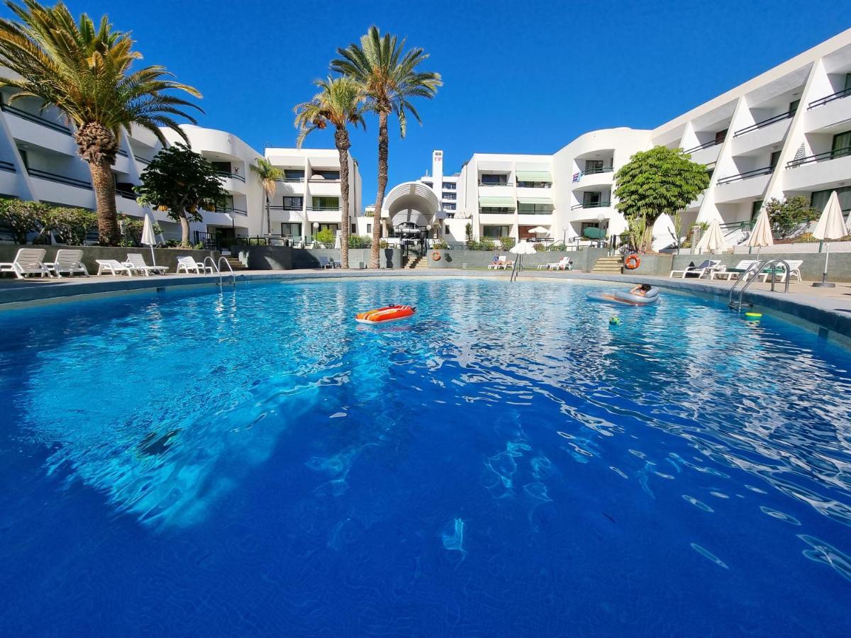 Apartment Casa Palmera Only 150 Meters To The Beach, Heated Pool, Wifi, Sat-Tv, Balcony With Poolview Arona  Luaran gambar